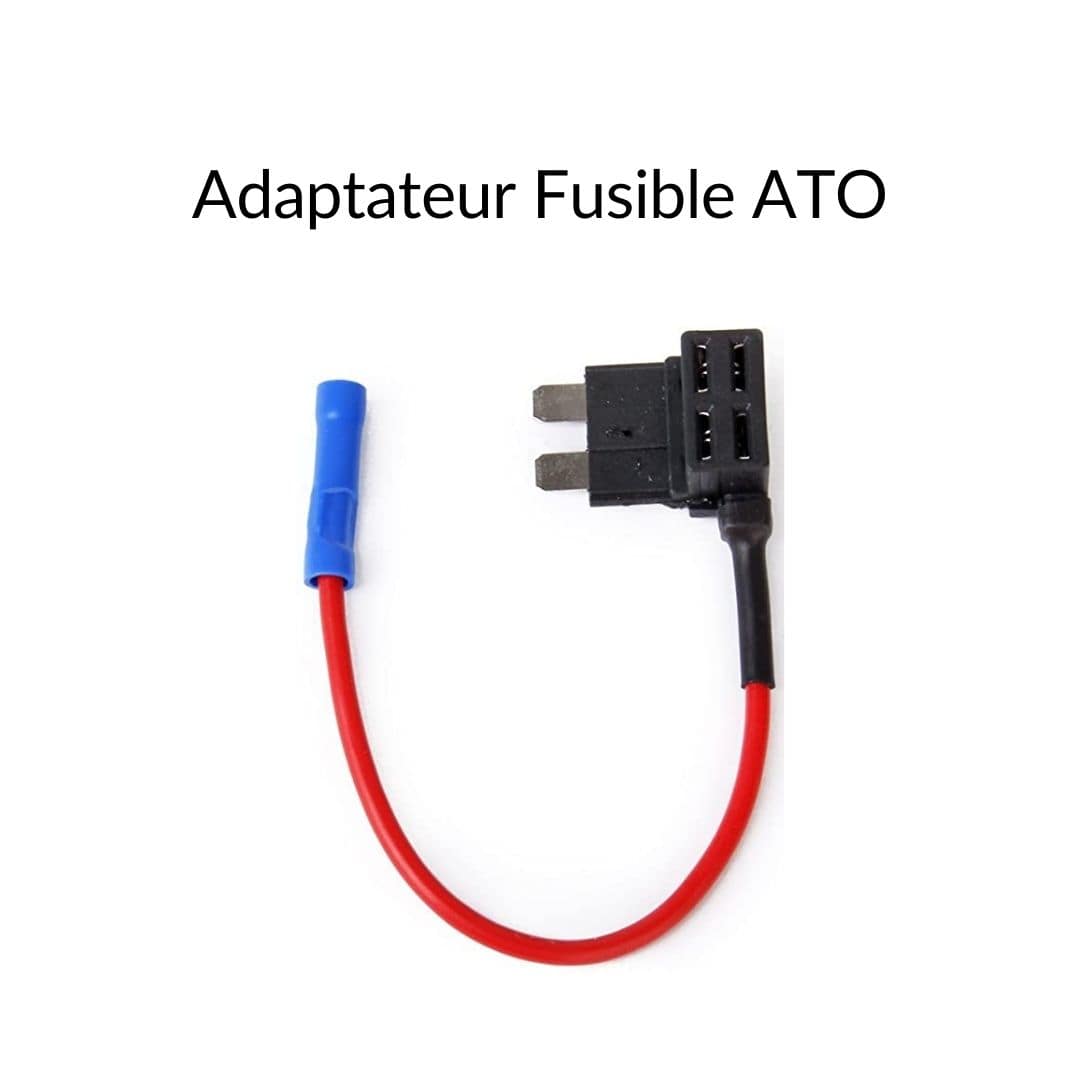 Acboor voleurs électriques, 4 Pièces Fusible de Voiture Taille Adaptateur  de Fusible Enfichable à Faible Courant Adaptateur de Fusible Plat avec