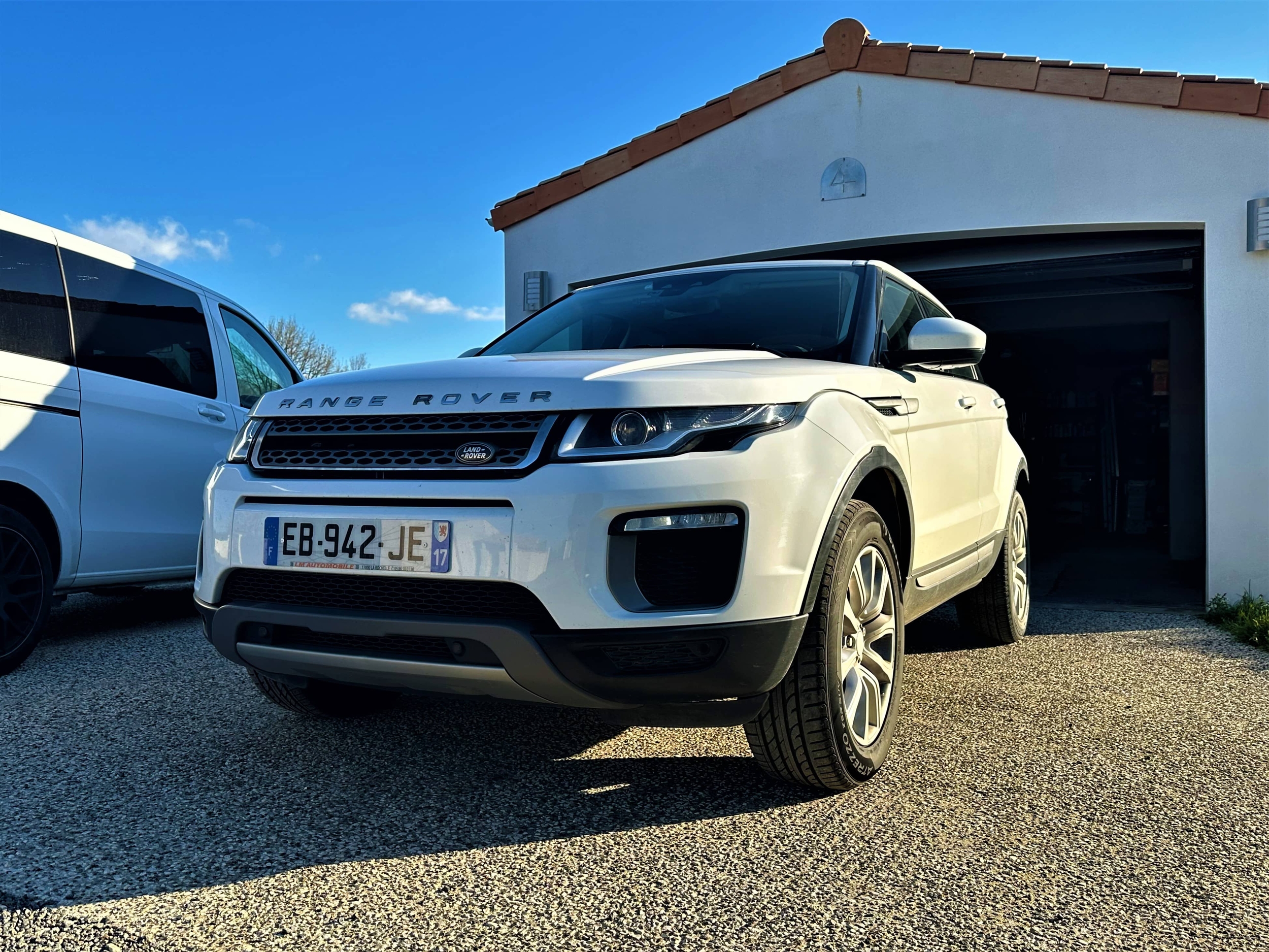installation dashcam blackvue dr750x 2ch plus camera range rover evoque