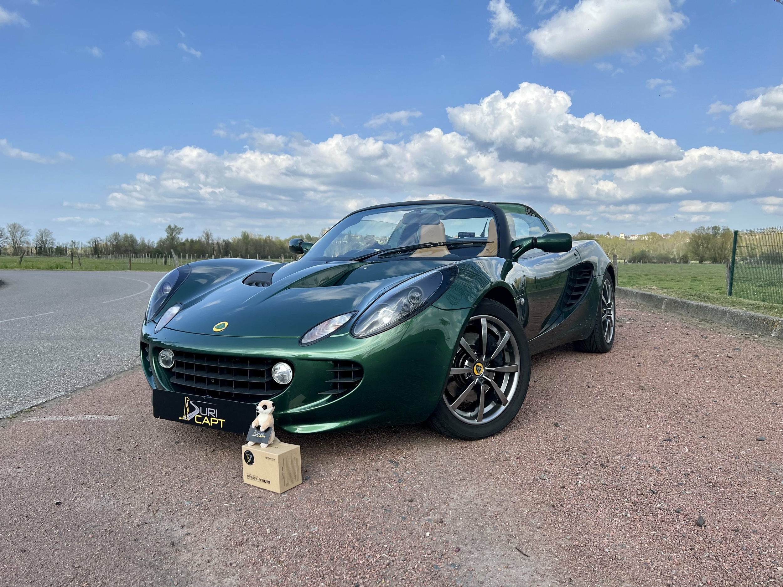 dashcam blackvue dr750x 1ch plus sur lotus elise