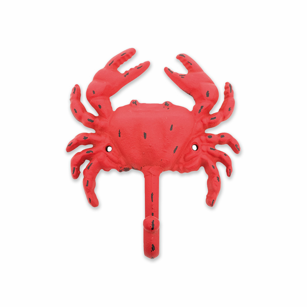 Patère crabe rouge