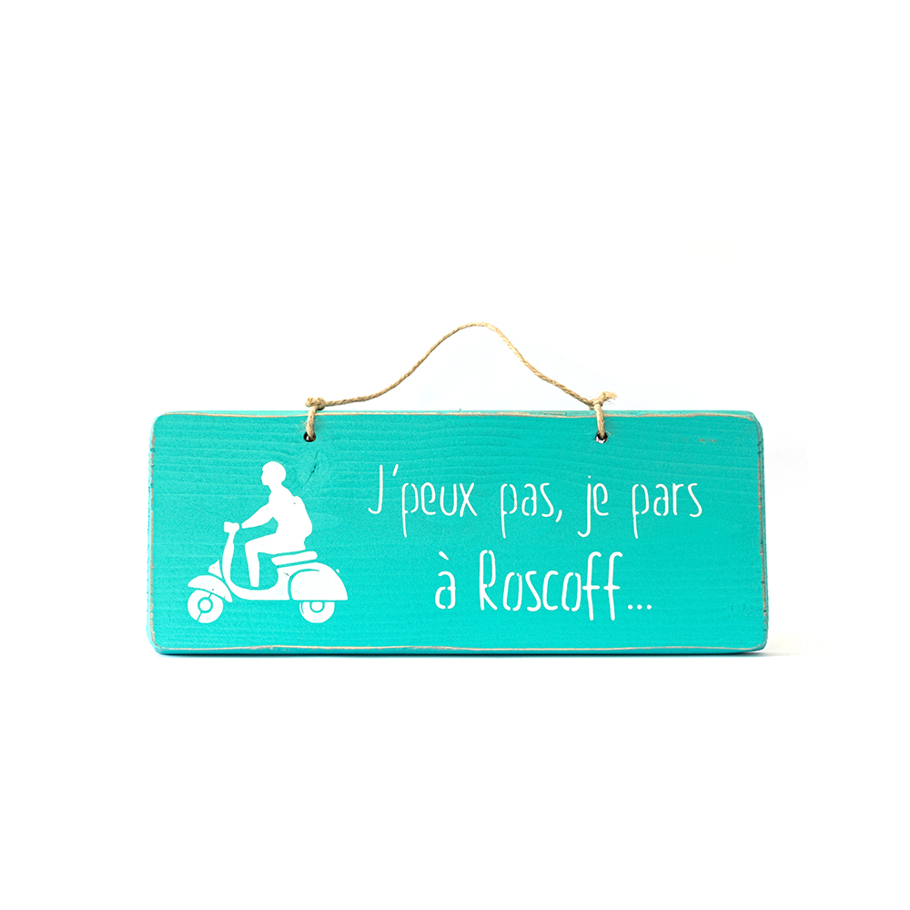 pancarte-scooter-roscoff-turquoise