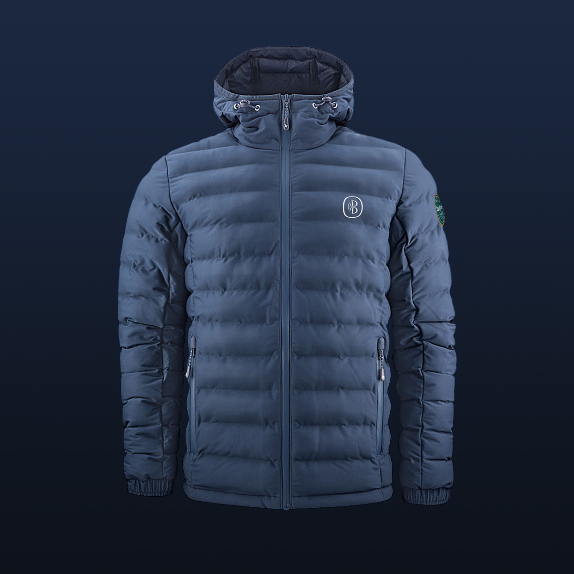 Doudoune bleue marine Homme écologique et softshell