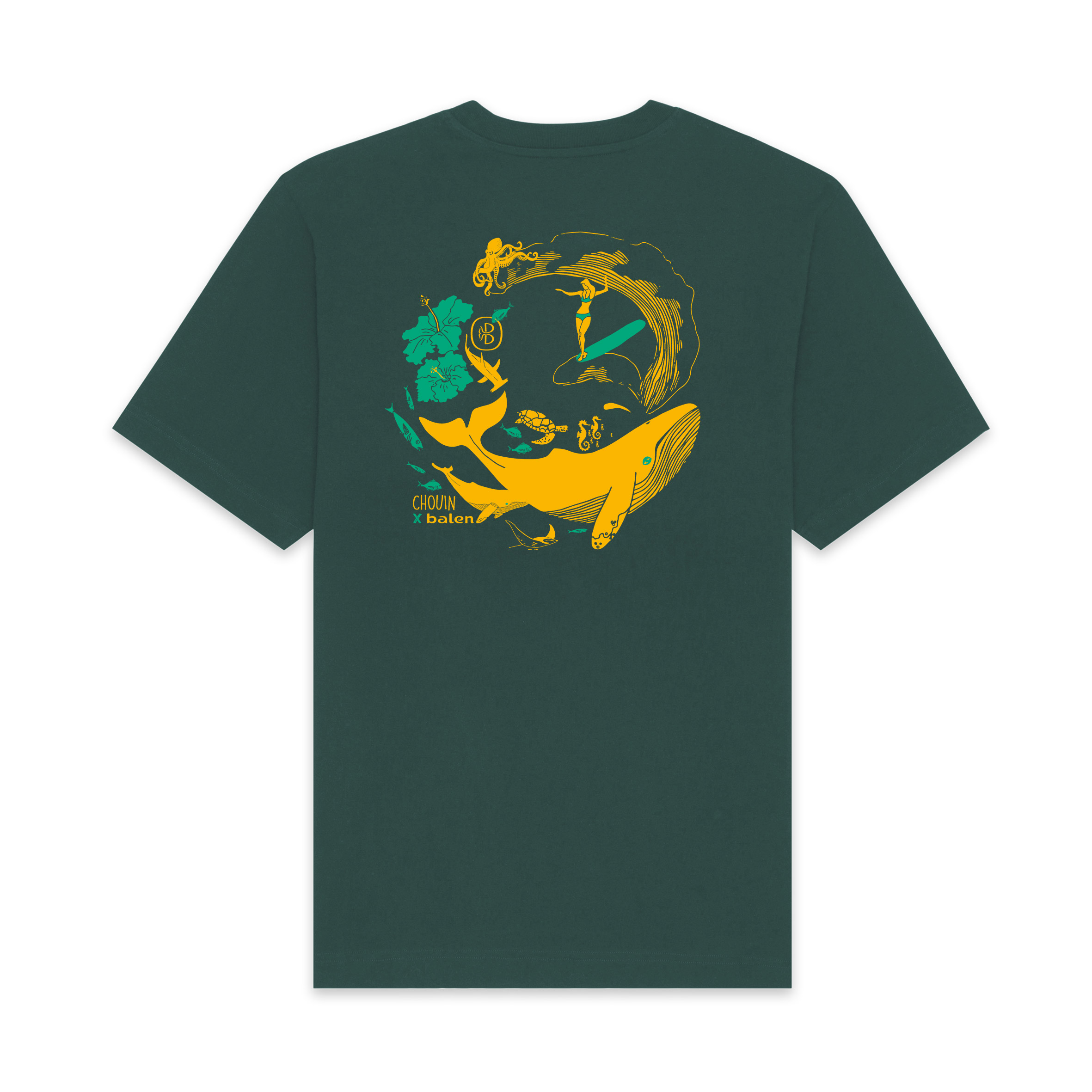 T-shirt UNISEXE épais, Chouin x Balen Forest Gold