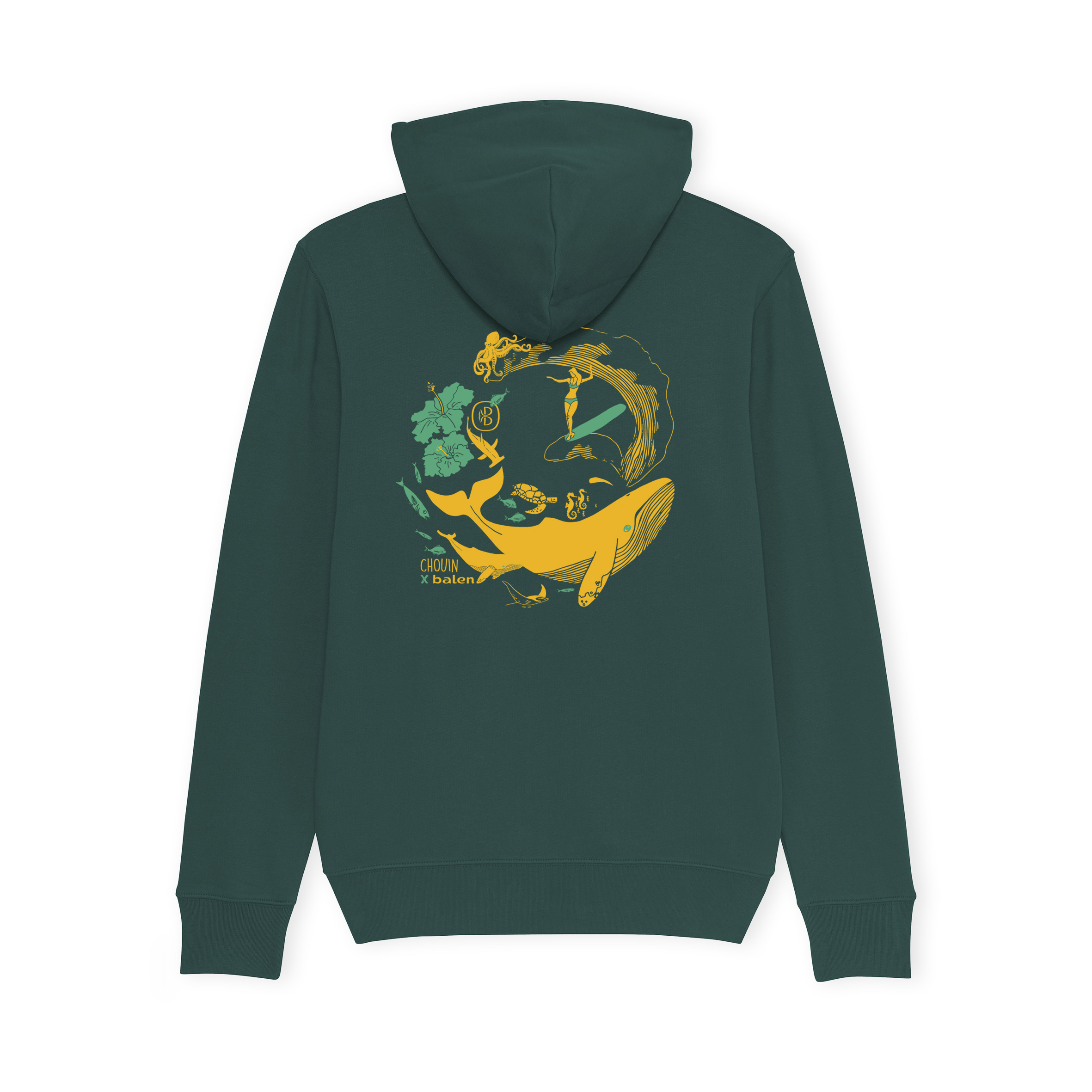 hoodie-vert-foret-design-surf