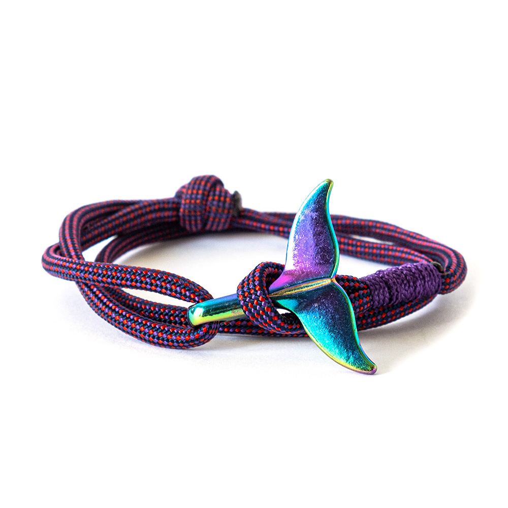 Bracelet queue de baleine purple haze