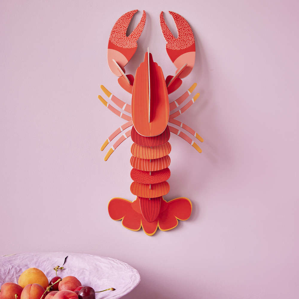 decoration-murale-homard-rouge
