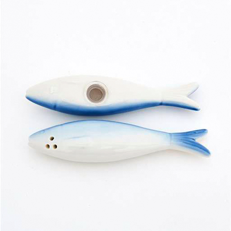 saliere-poivriere-poisson-porcelaine