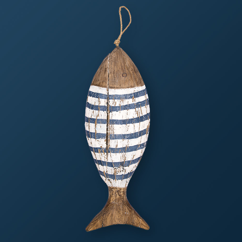 Poisson en bois, décoration marinière - Décoration/Déco à suspendre - Balen