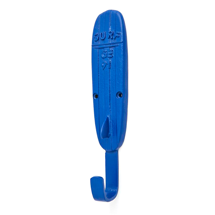 Patère planche de surf longboard bleu