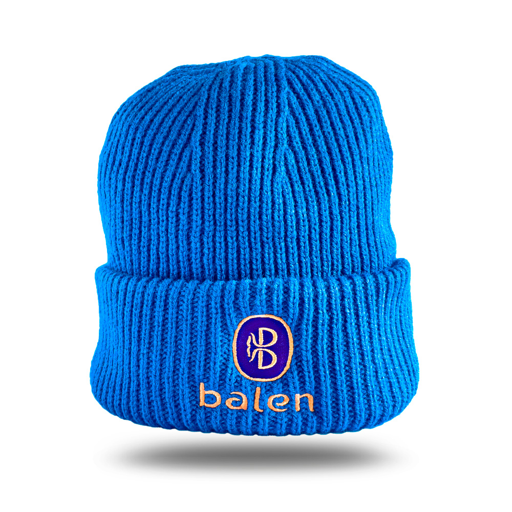 Bonnet Orque unisexe coupe-vent éco-responsable bleu électrique