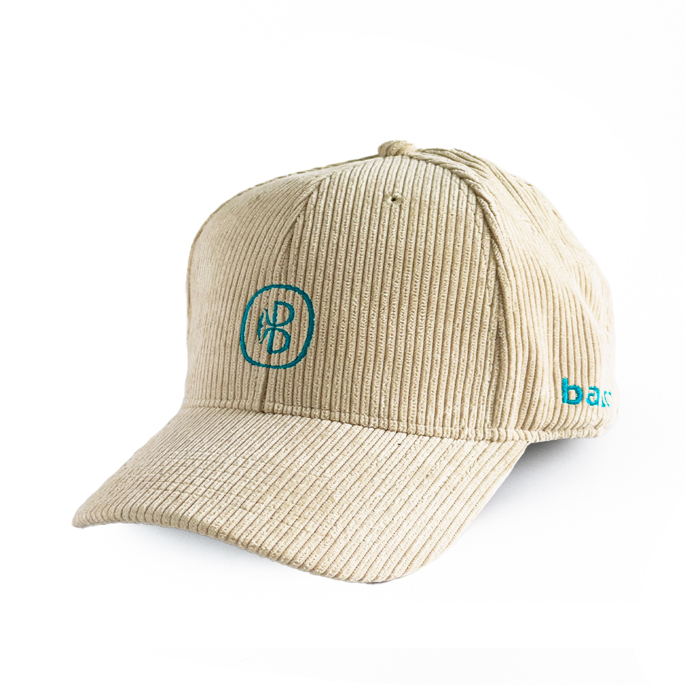 Casquette velours grosses côtes beige
