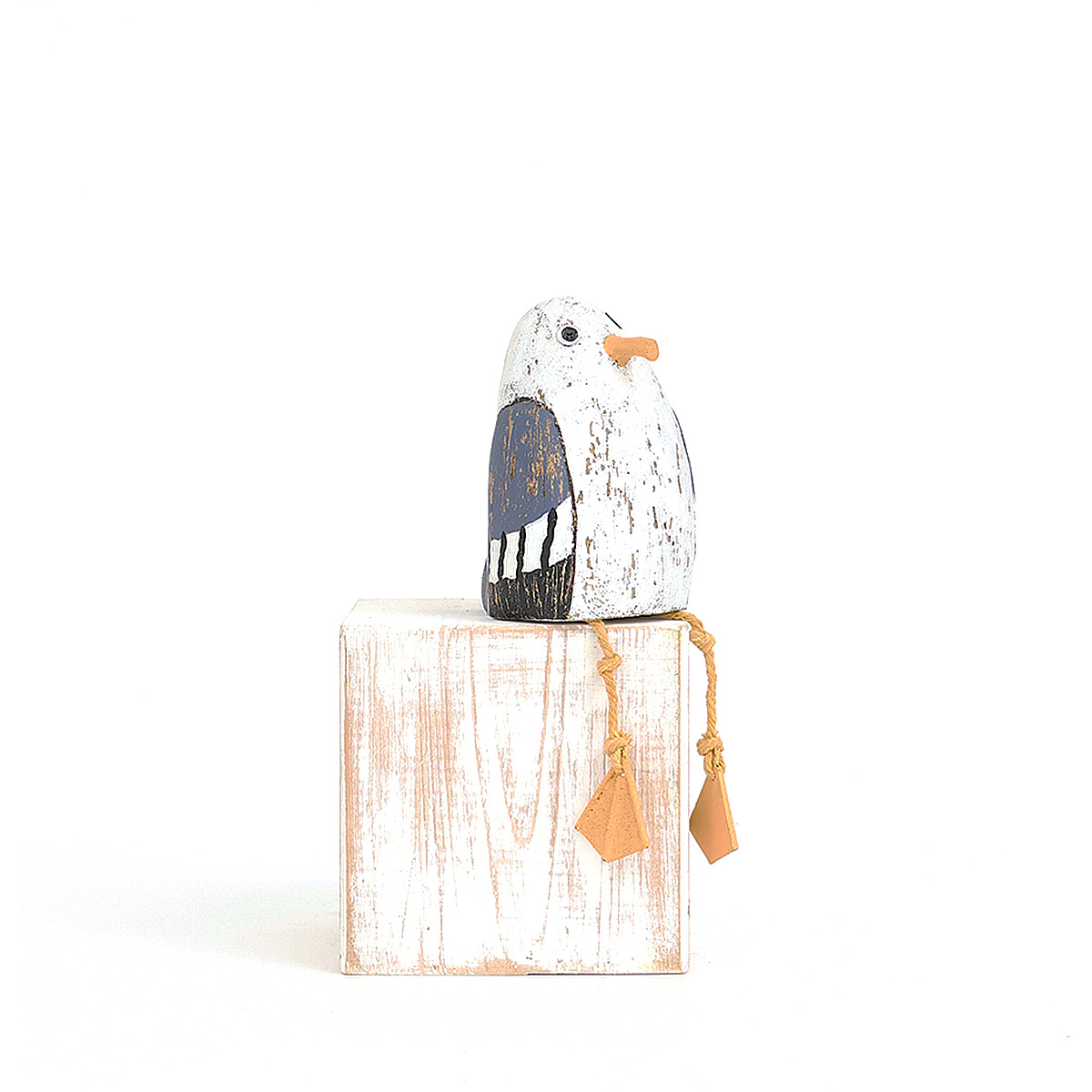 Mouette ou goéland assis en bois petit modèle