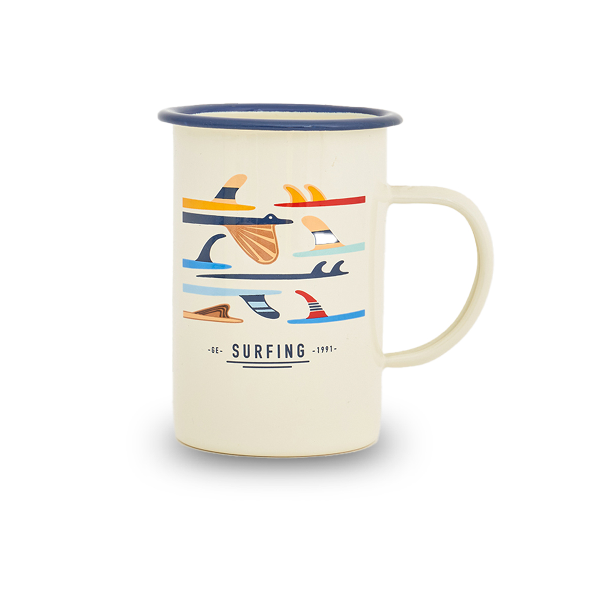 Mug XL en métal émaillé surflife