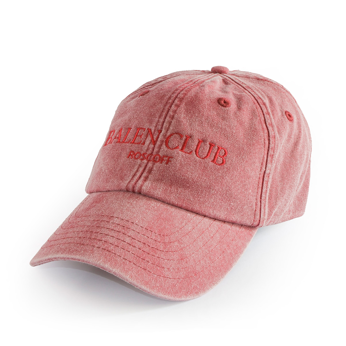 Casquette ROUGE VINTAGE en coton Balen Club unisexe