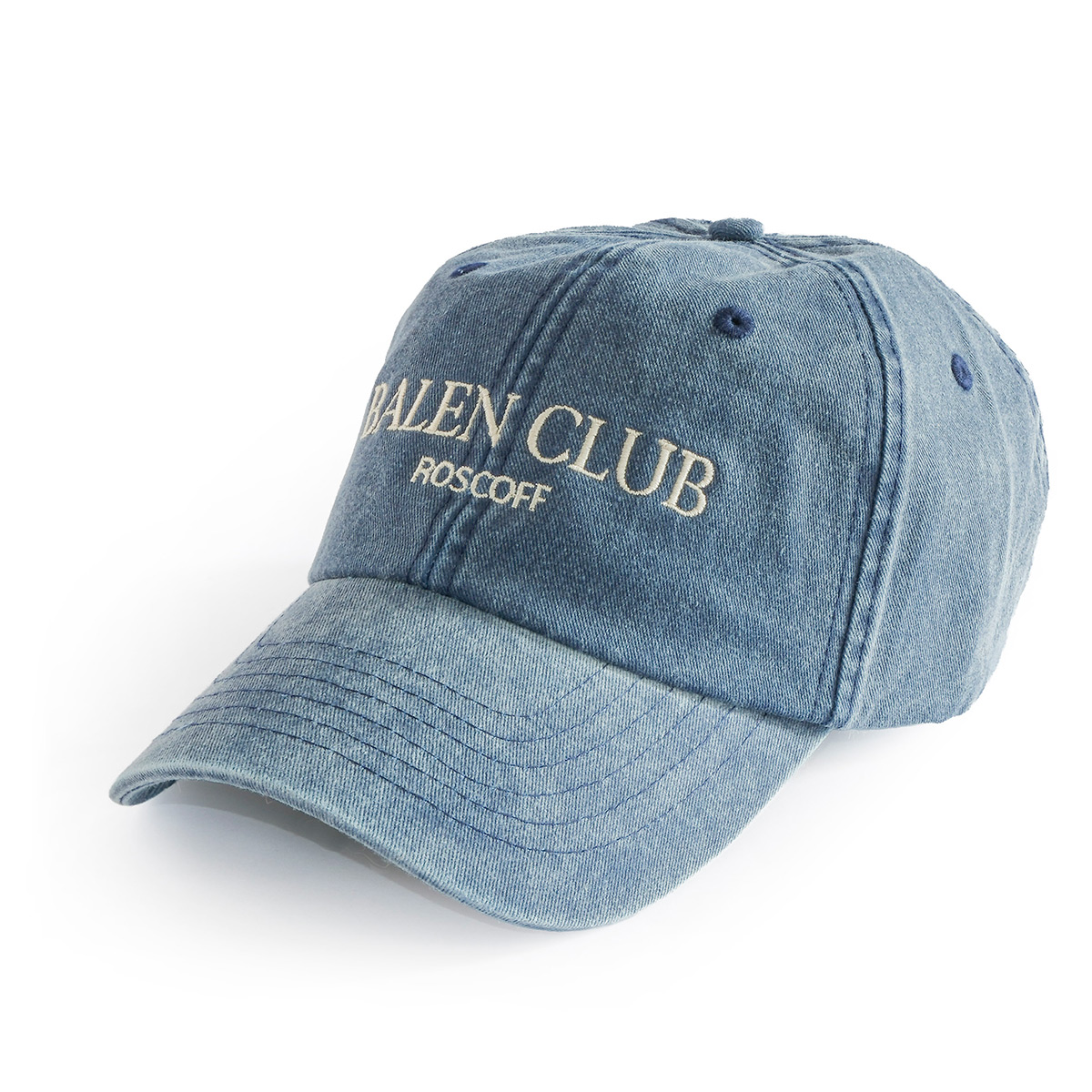 Casquette BLEU JEAN en coton Balen Club unisexe