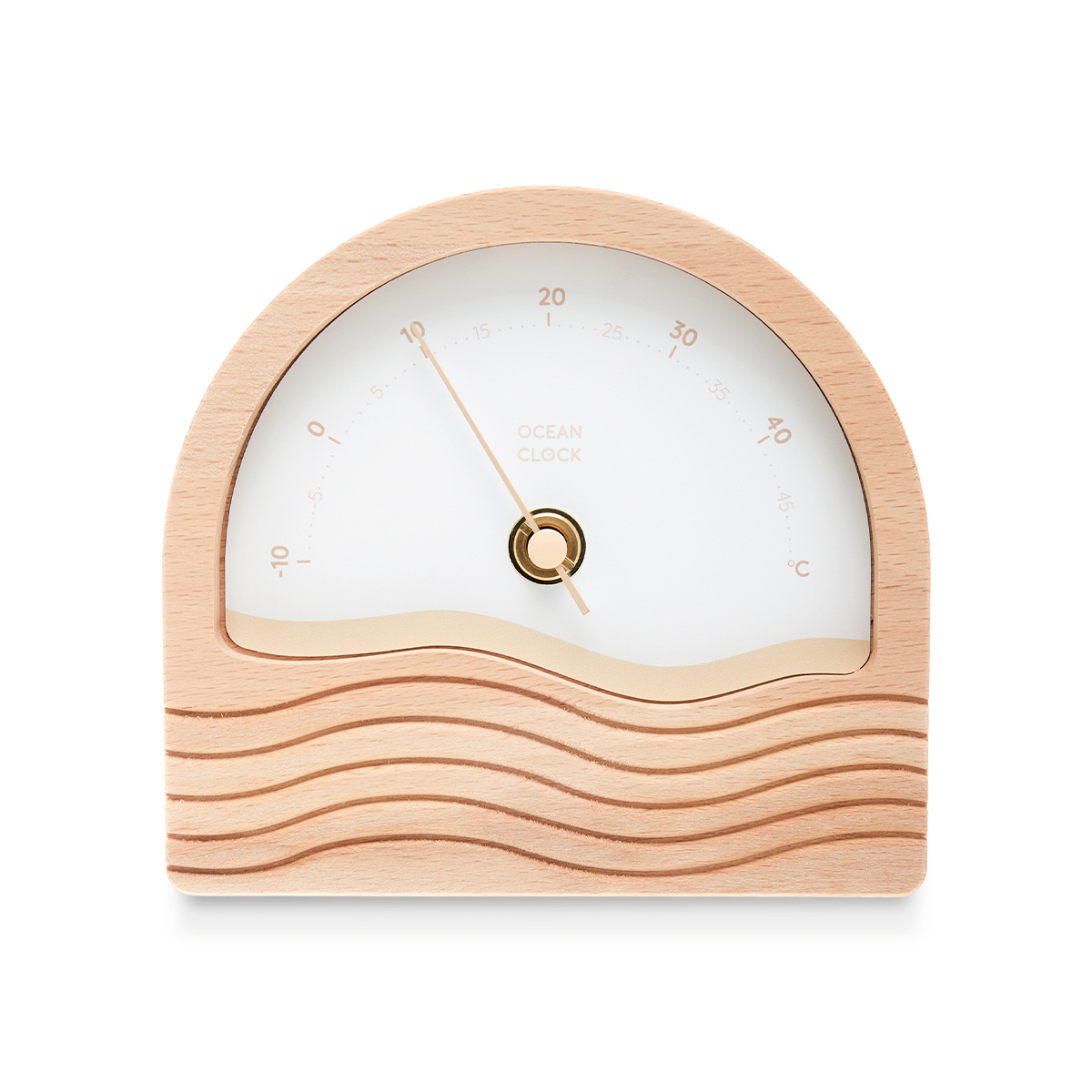 Thermomètres déco en bois Ocean Clock dune