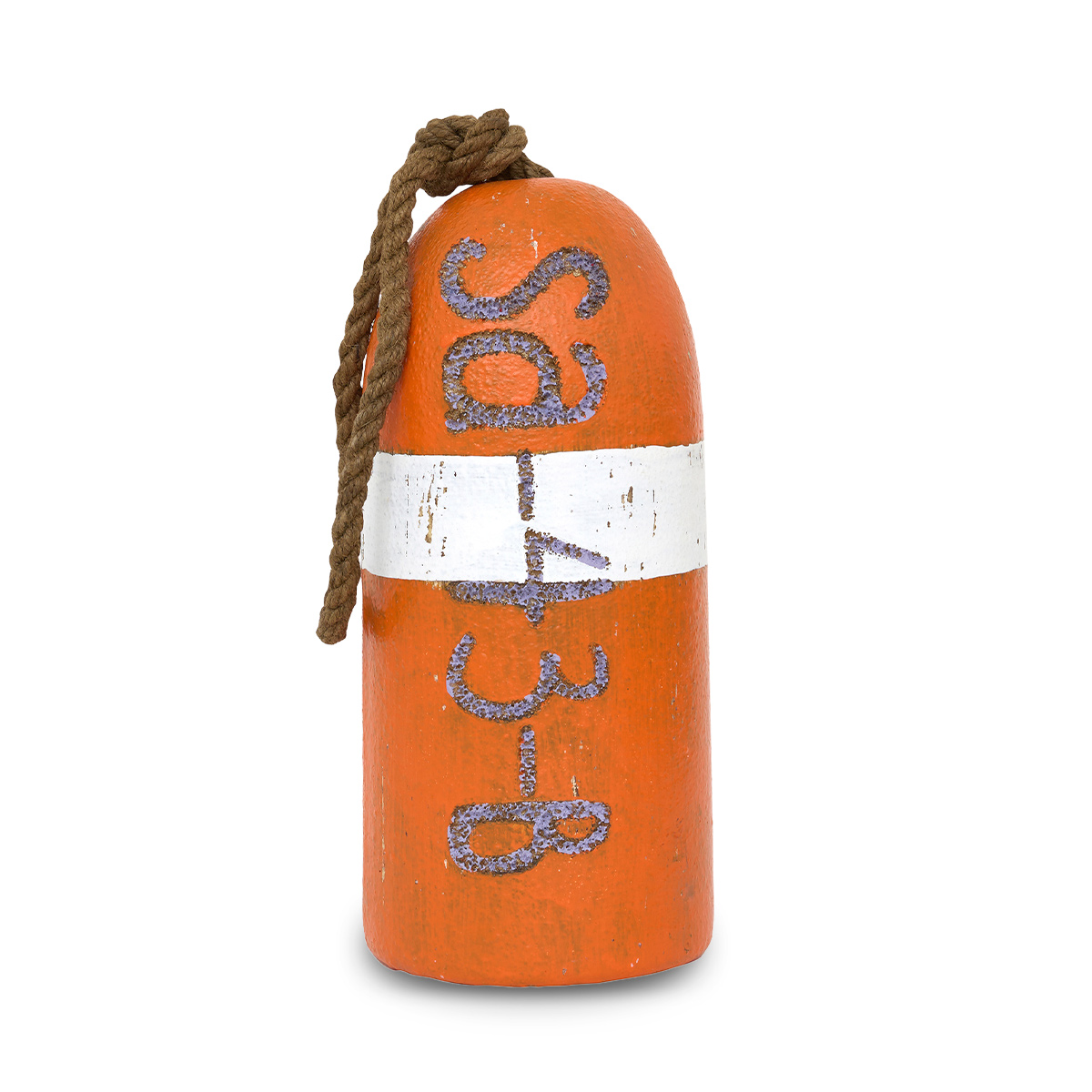 Déco bouée orange vintage