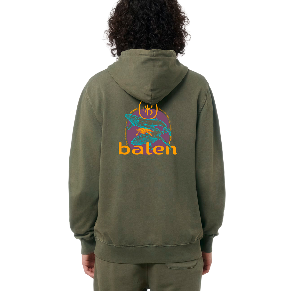 Hoodie Balen original kaki vintage