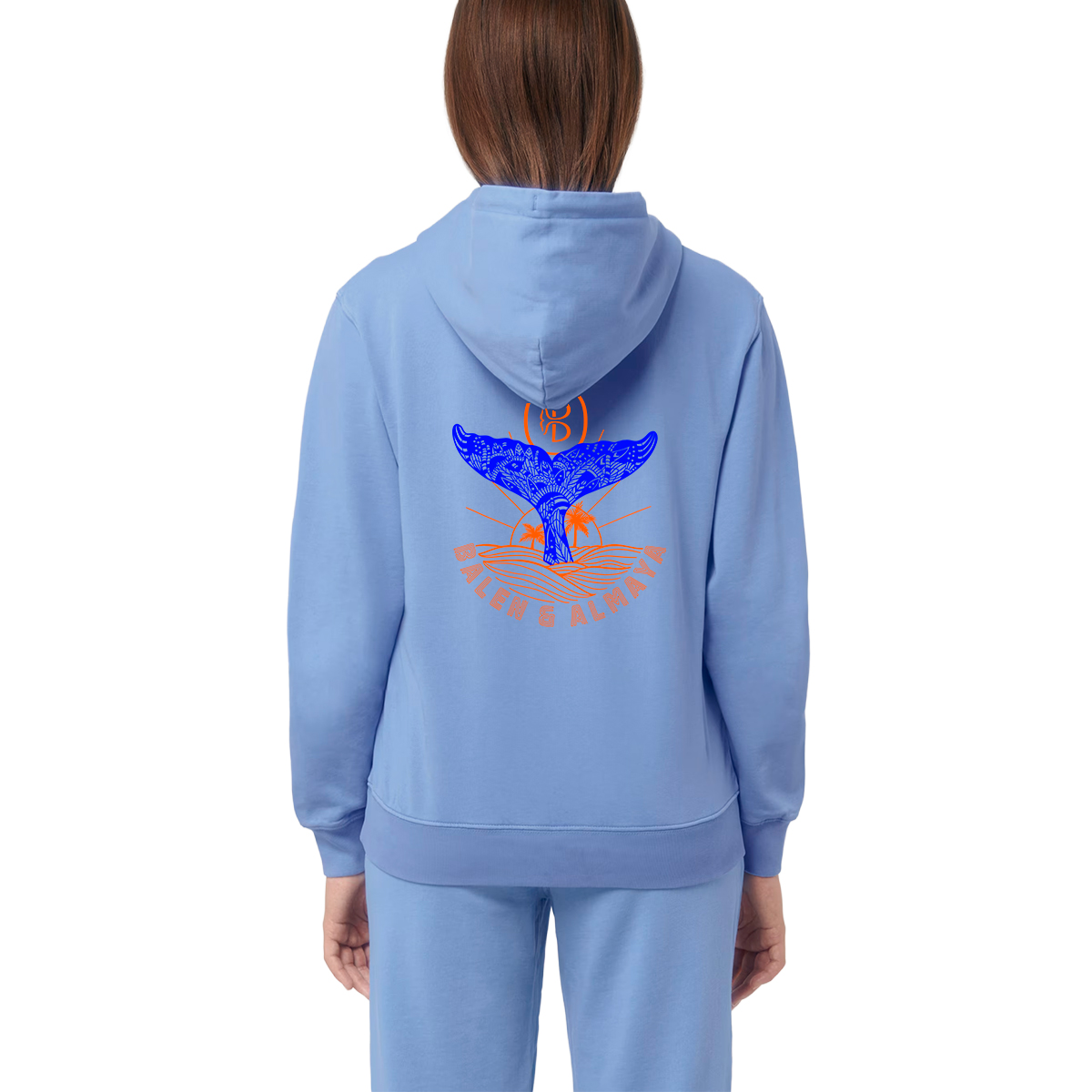 Hoodie old school bleu vintage Almaya x Balen