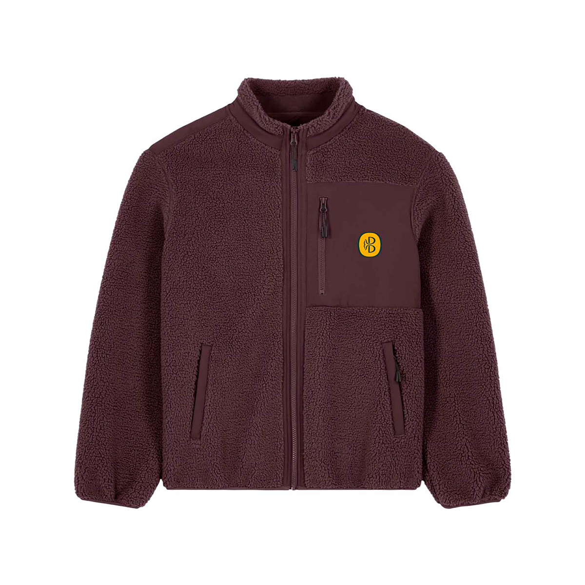 polaire-sherpa-burgundy-recycle