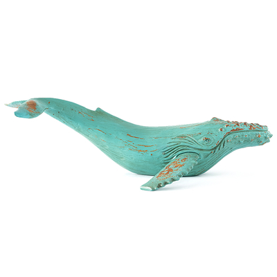 Baleine à bosse bleu turquoise