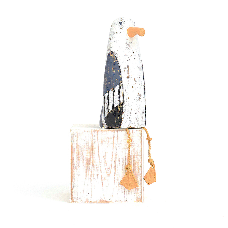 Mouette Factice En Mousse Et Plumes - Simulation Oiseau, 28cm (neuf)