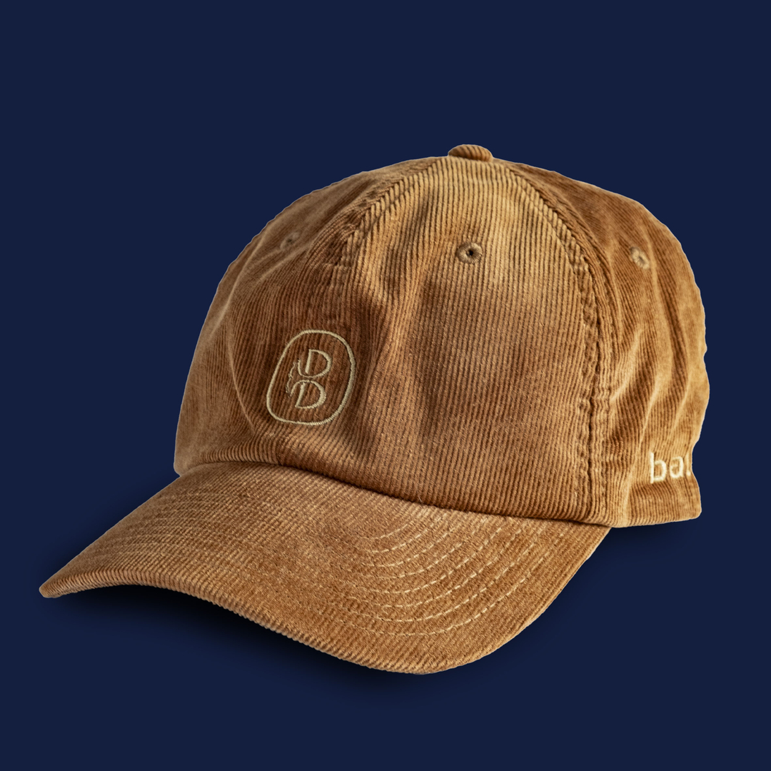 Casquette velours côtelé camel