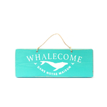 pancarte-whalecome-turquoise