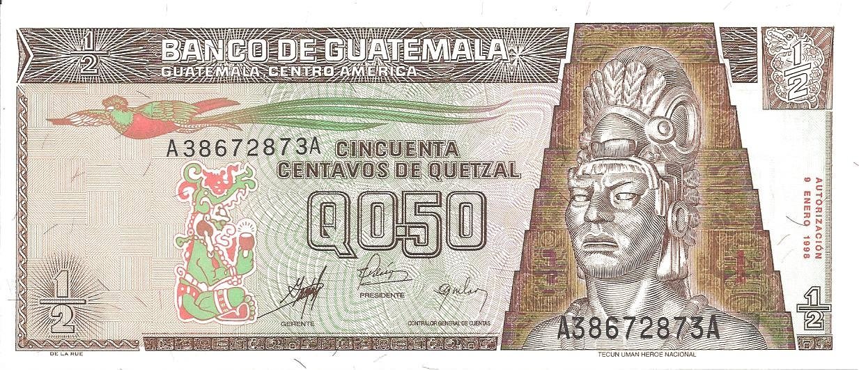 Guatemala 0.5 quetzal