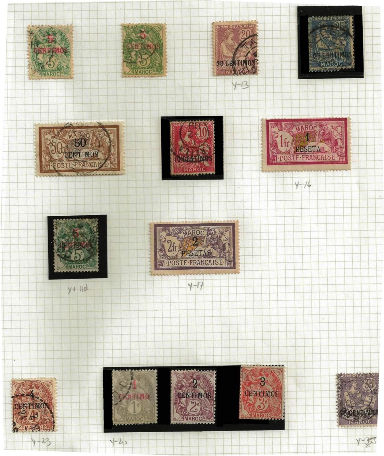 timbre maroc 1902-1910