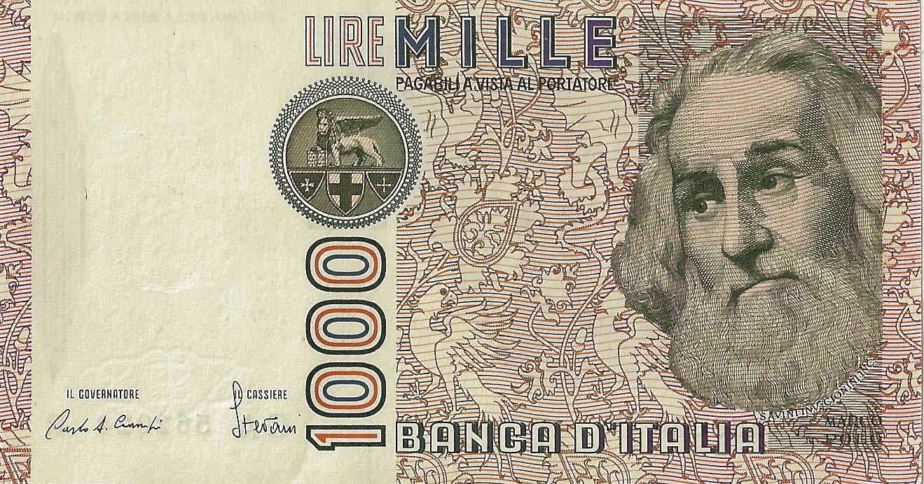 BILLET ITALIE 1000
