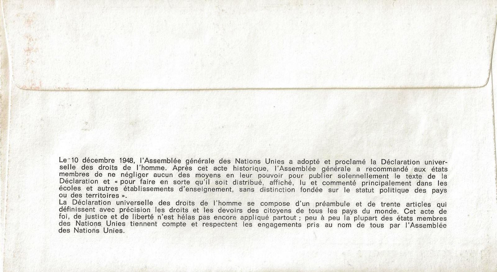 declaration droits homme 1973 verso