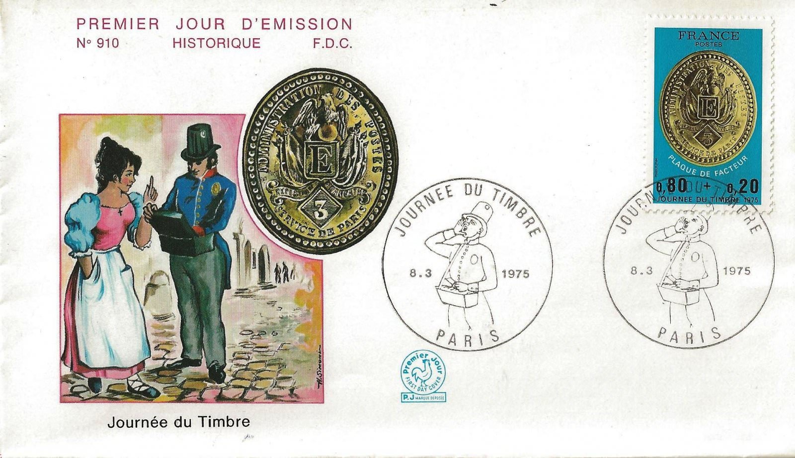 1975 journee du timbre 910