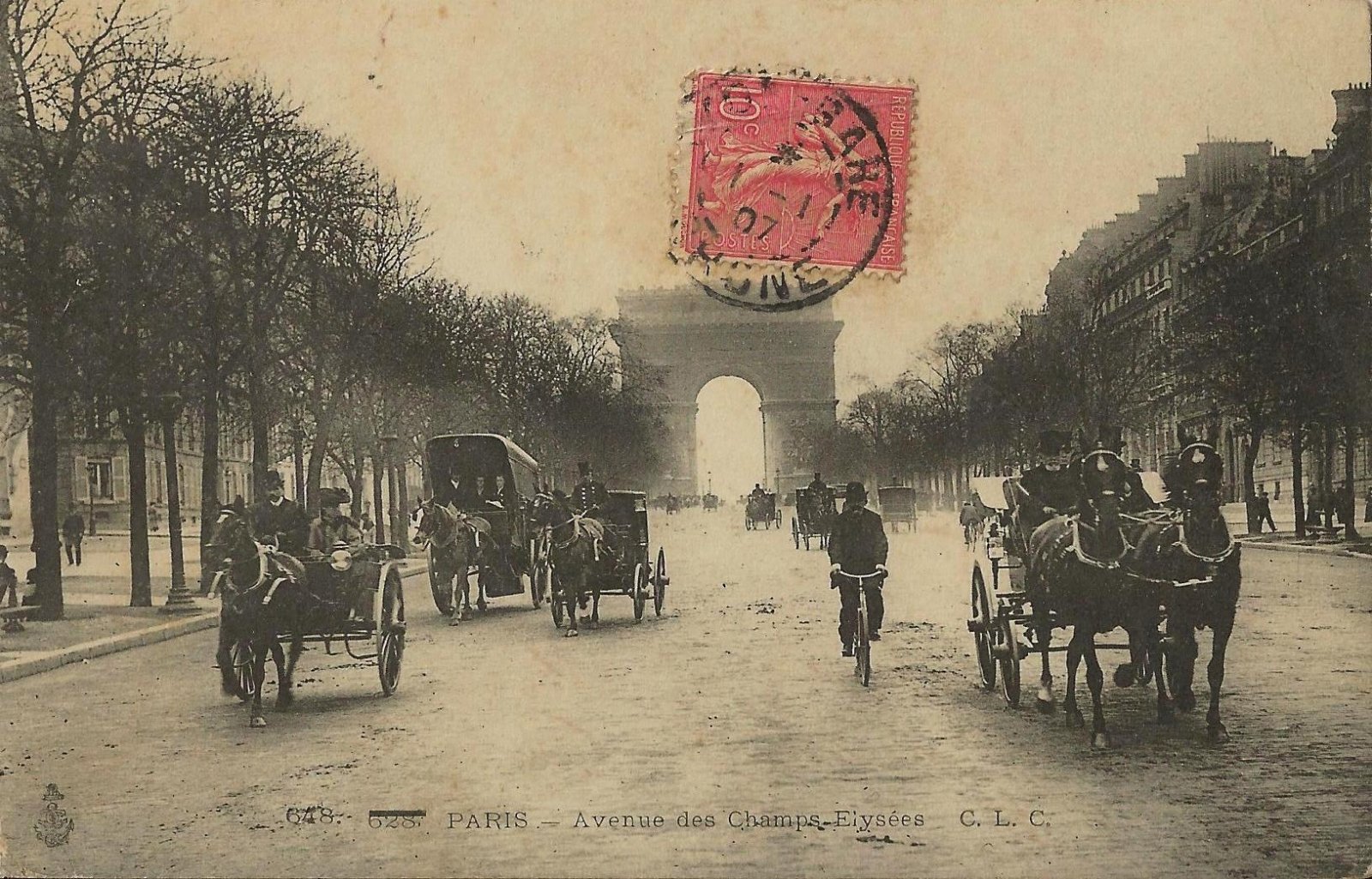 paris av champs elysees 1907