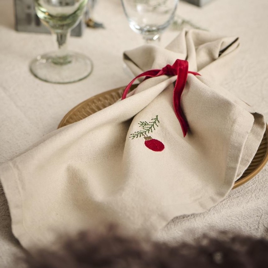 serviette-boule-noel-ib-laursen