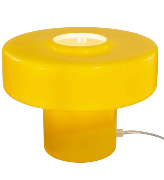 lampe 70's pop en verre 