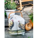 6001M-RH-Linoroom-kitchen-towels-Rooster-and-Hen-LR10B