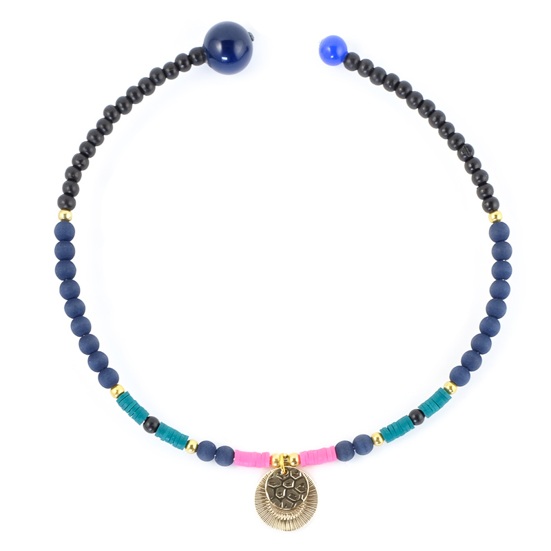 collier_fogo_rose_turquoise_bleu_or_noir