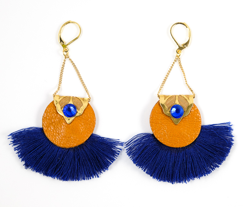 boucles_oreilles_abacaxi_marron_bleu