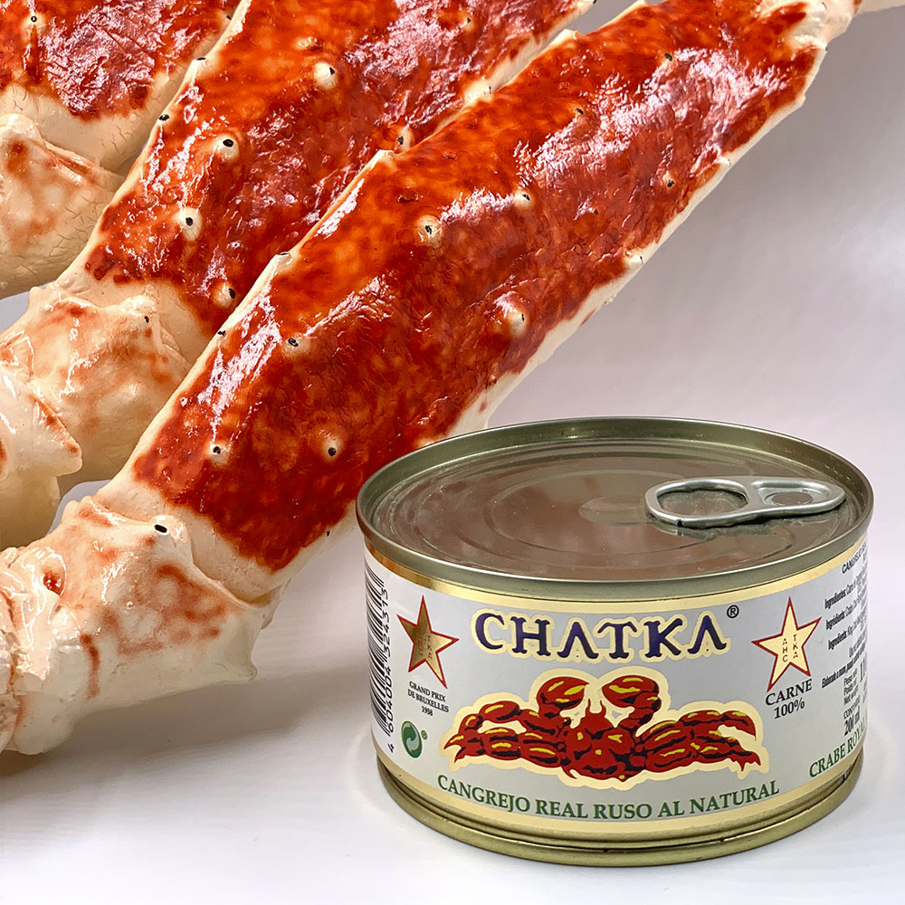 Crabe Royal Chatka ( 100% pattes ) 150g - Conserves/Conserves de poisson  - magasin-russe-paris