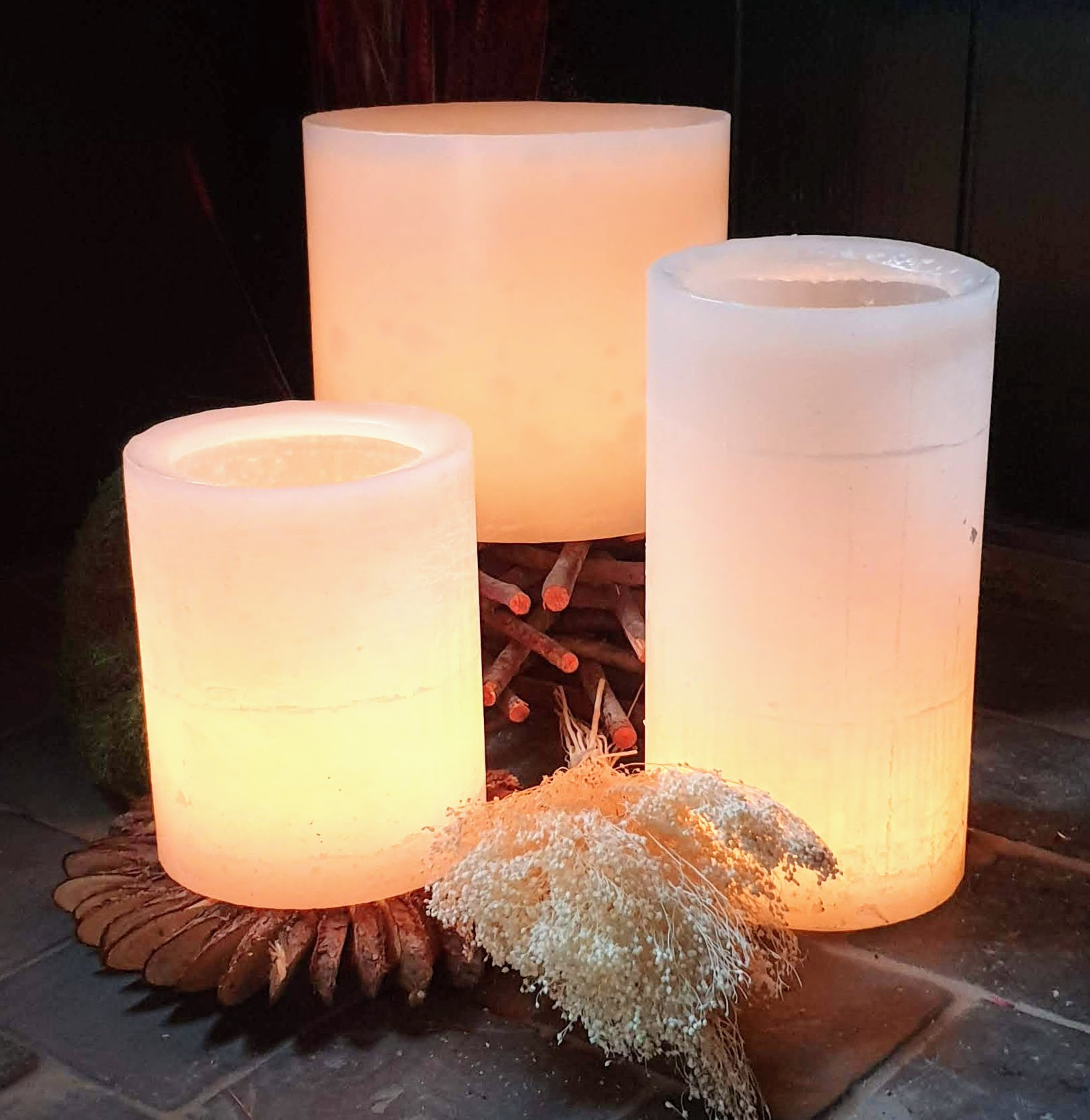 Photophore Lotus En Coquille De Capiz Naturel - Pour Bougie Chauffe-plat - Décoration Romantique Intérieur/extérieur
