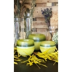 Les Artisans Ciriers Bruxellois Bougie Photophore Globe Vert Olive (2)