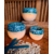 Bougie Photophore Globe Turquoise et Haricot Perlé -Les Artisans Ciriers Bruxellois