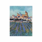 Cahier d'artiste, vue des Saintes-Maries-de-la-Mer, Van Gogh