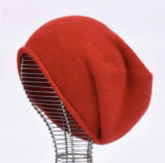 BONNET CACHEMIR ROUGE