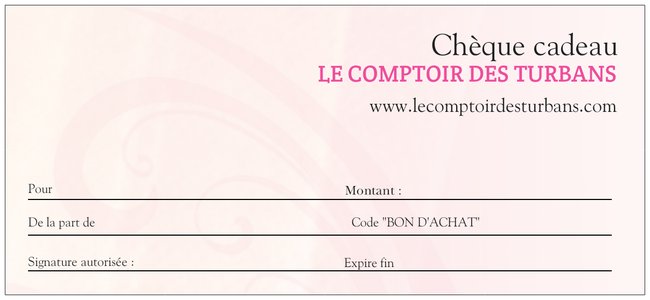cheque cadeau