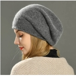 BONNET CACHEMIRE GRIS FONCE