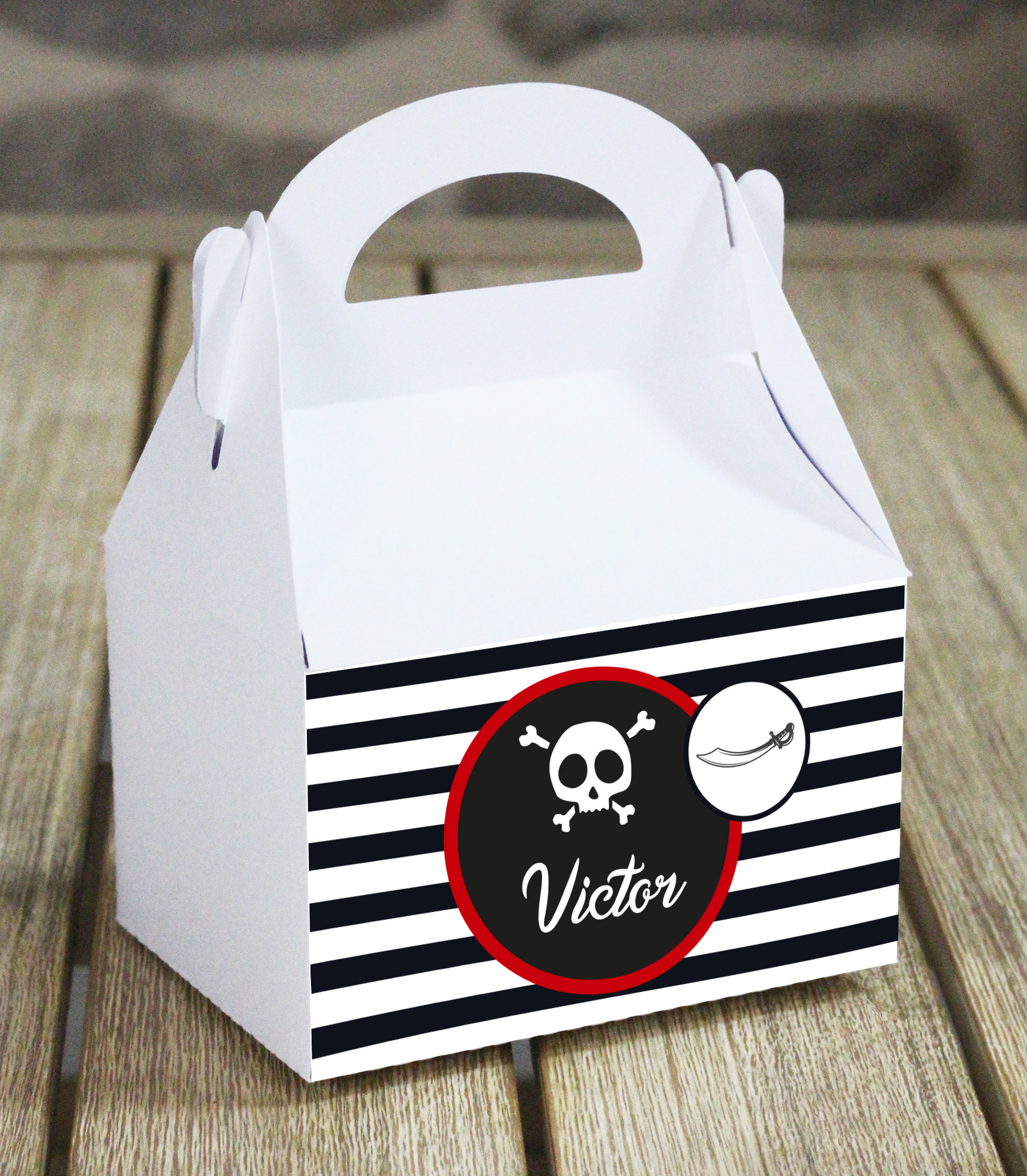 Sachet en papier pirate pour mettre vos bonbons REF/007SAP