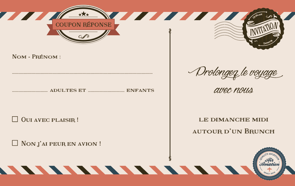 Coupon réponse - Mariage/Cartes supplémentaires - Bul d'idées