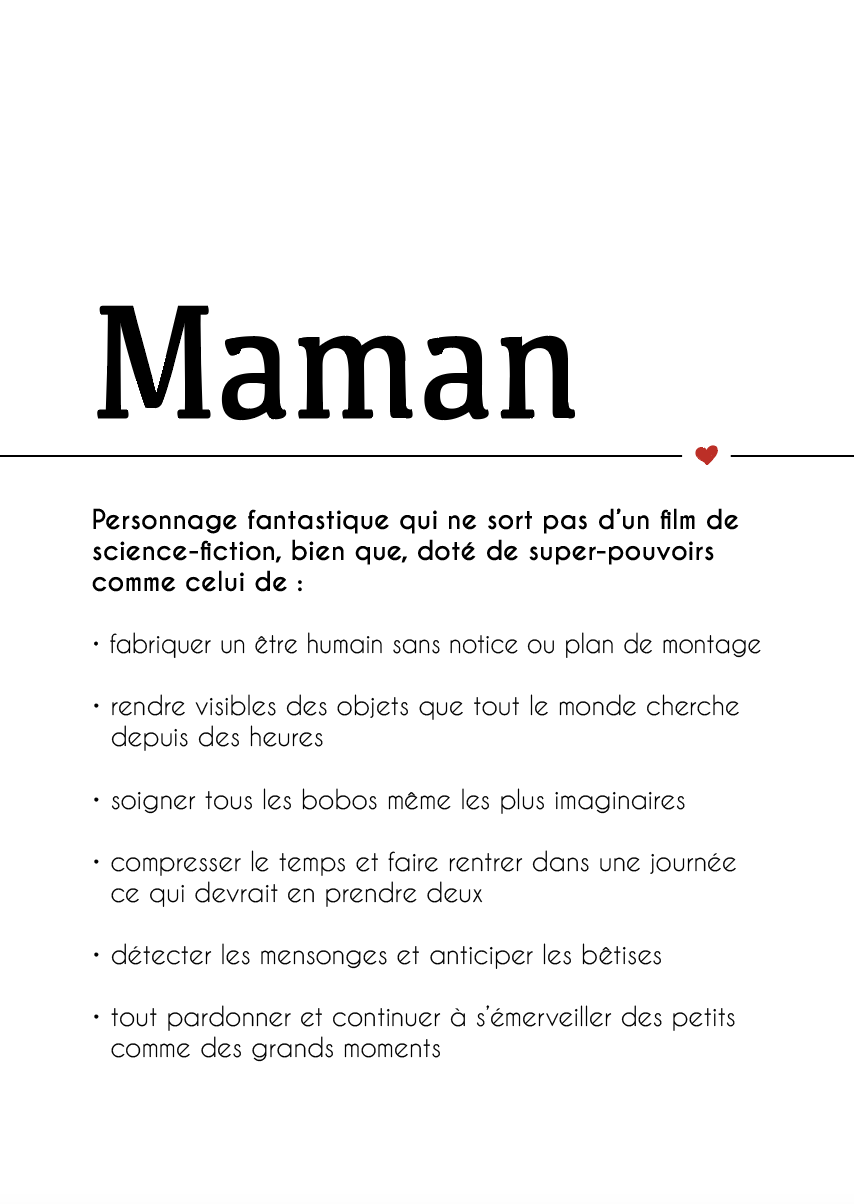 Affiche Définition Maman 2